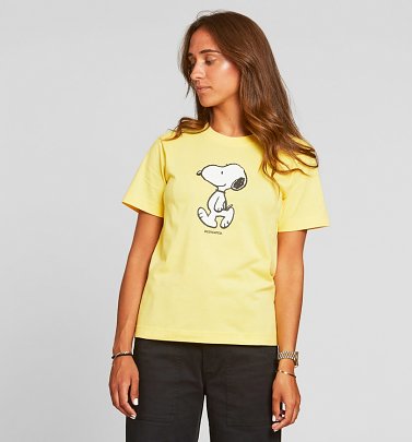 Women's Organic Yellow Peanuts Snoopy T-Shirt from Dedicated