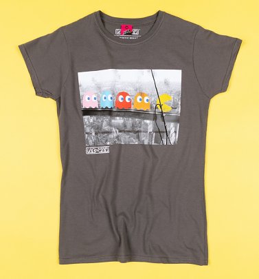 Women's Pac-Man Skyscraper Fitted T-Shirt Women's Pac-Man Skyscraper Fitted T-Shirt
