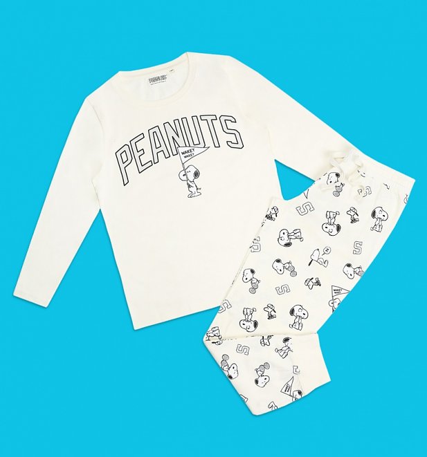 Women's Peanuts Snoopy Wakey Wakey Long Sleeve Pyjamas