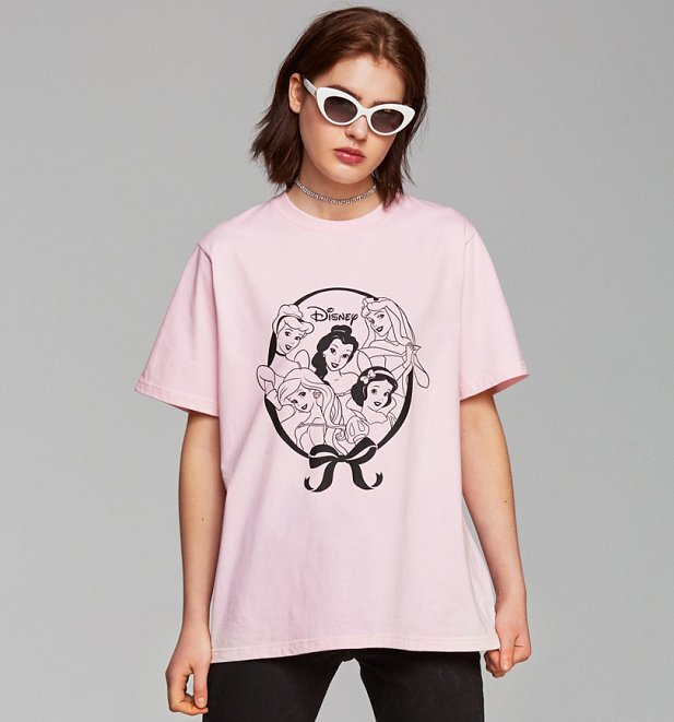 Women's Pink Disney Princess Team Oversized T-Shirt from Local Heroes