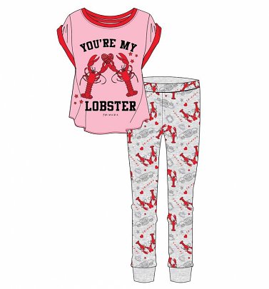 Women's Pink Friends You're My Lobster Pyjamas Women's Pink Friends You're My Lobster Pyjamas