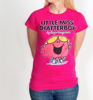 Women's Pink Little Miss Chatterbox T-Shirt Women's Pink Little Miss Chatterbox T-Shirt