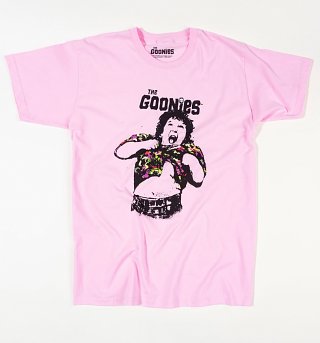 Women's Pink The Goonies Do The TruffleShuffle Boyfriend T-Shirt Women's Pink The Goonies Do The TruffleShuffle Boyfriend T-Shirt