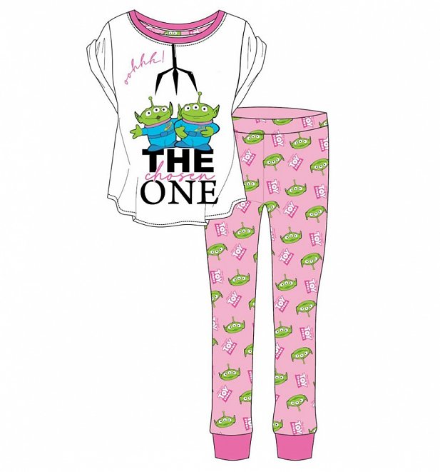 Women's Pink Toy Story Aliens The Chosen One Disney Pixar Pyjamas Women's Pink Toy Story Aliens The Chosen One Disney Pixar Pyjamas