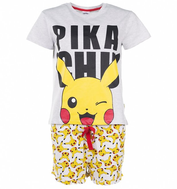Women's Pokemon Pikachu Shortie Pyjama Set Women's Pokemon Pikachu Shortie Pyjama Set