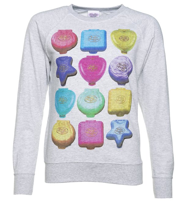 Women's Polly Pocket Playsets Grey Sweater Women's Polly Pocket Playsets Grey Sweater