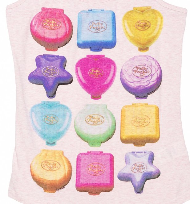 Women's Polly Pocket Playsets Heather Pink Vest Women's Polly Pocket Playsets Heather Pink Vest