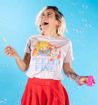 Women's Rainbow Brite Feelin' Fine Pink Marl Boyfriend T-Shirt Women's Rainbow Brite Feelin' Fine Pink Marl Boyfriend T-Shirt