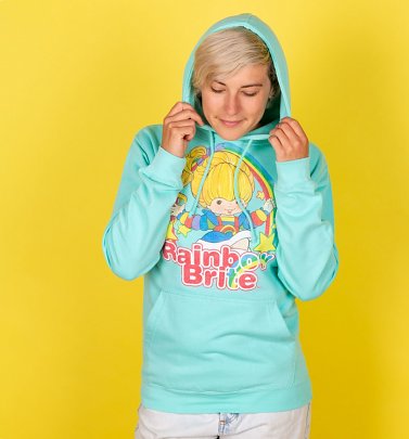 Women's Rainbow Brite Stars Peppermint Hoodie Women's Rainbow Brite Stars Peppermint Hoodie