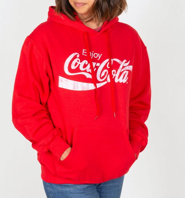 Women's Red Enjoy Coca-Cola Hoodie Women's Red Enjoy Coca-Cola Hoodie