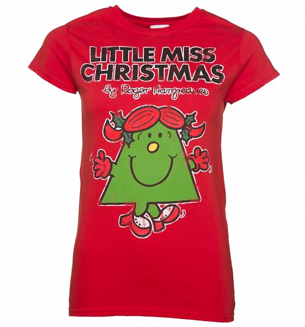 Red Little Miss Christmas T-Shirt