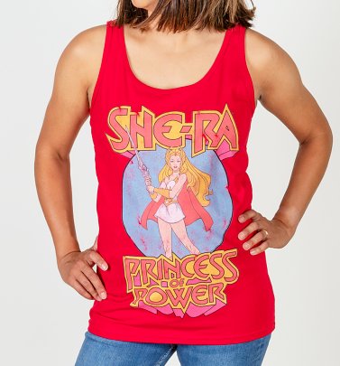 Women's Red She-Ra Princess Of Power Fitted Vest Women's Red She-Ra Princess Of Power Fitted Vest