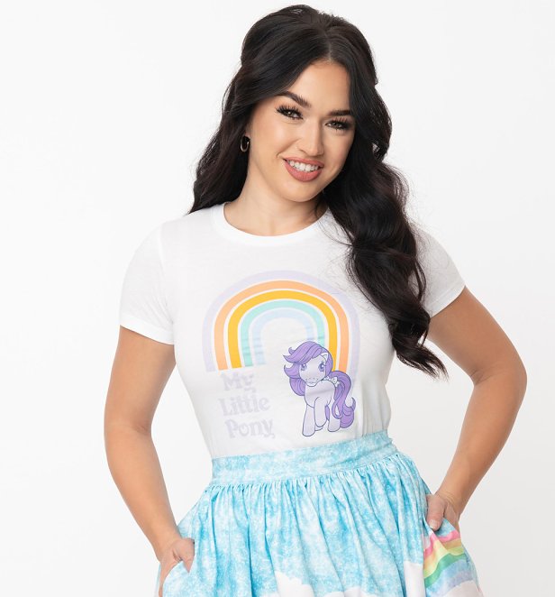 Women's Retro My Little Pony Rainbow T-Shirt from Unique Vintage