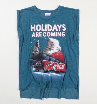 Women's Santa Holidays Are Coming Christmas Flowy T-Shirt With Rolled Cuffs Women's Santa Holidays Are Coming Christmas Flowy T-Shirt With Rolled Cuffs