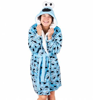 Women's Sesame Street Cookie Monster Hooded Robe Women's Sesame Street Cookie Monster Hooded Robe