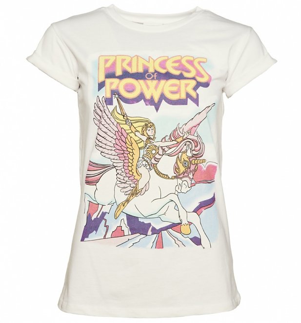 Women's She-Ra And Swift Wind Rolled Sleeve Boyfriend T-Shirt Women's She-Ra And Swift Wind Rolled Sleeve Boyfriend T-Shirt