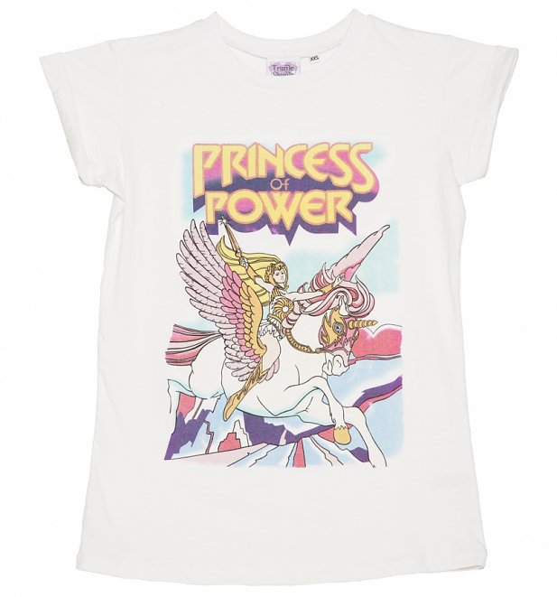 Women's She-Ra And Swift Wind Rolled Sleeve Boyfriend T-Shirt Women's She-Ra And Swift Wind Rolled Sleeve Boyfriend T-Shirt