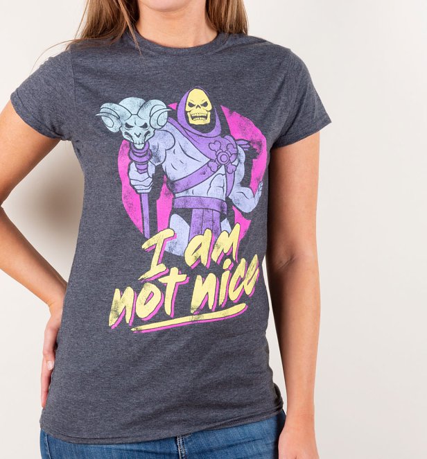 Skeletor I Am Not Nice Dark Heather T-Shirt