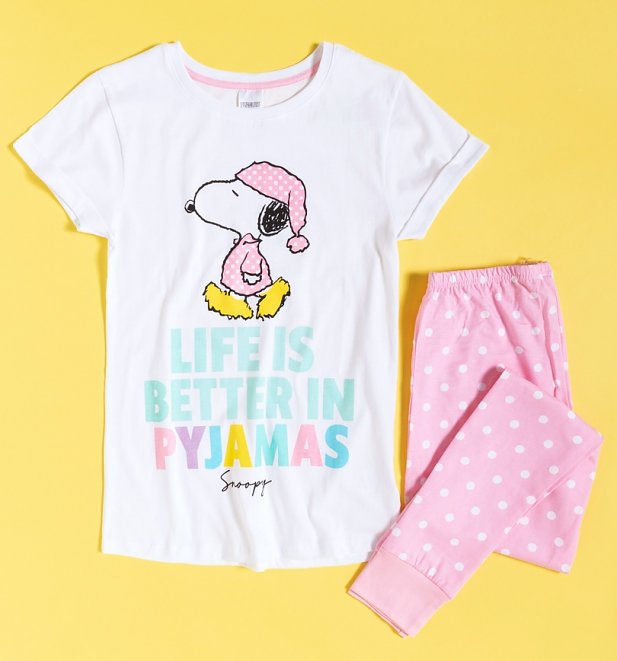 Women's Snoopy Life Is Better In Pyjamas