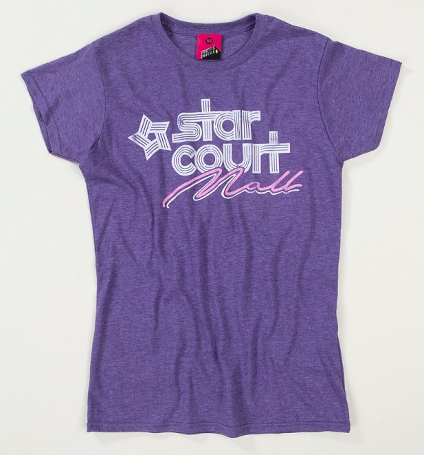 Women's Stranger Things Inspired Starcourt Mall Fitted T-Shirt Women's Stranger Things Inspired Starcourt Mall Fitted T-Shirt