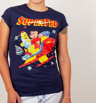 Women's SuperTed Space Scene Navy T-Shirt Women's SuperTed Space Scene Navy T-Shirt