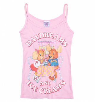 Women's The Get Along Gang Daydreams And Ice Creams Light Pink Strappy Vest Women's The Get Along Gang Daydreams And Ice Creams Light Pink Strappy Vest