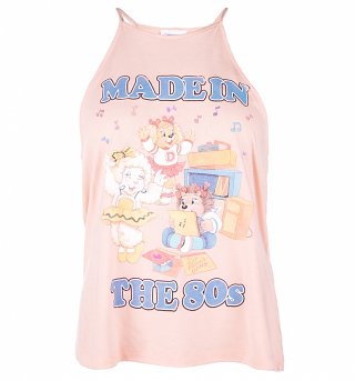 Women's The Get Along Gang Made In The 80s Peach Flowy High Neck Tank Women's The Get Along Gang Made In The 80s Peach Flowy High Neck Tank