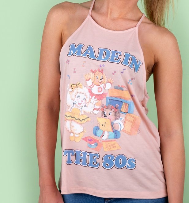 Women's The Get Along Gang Made In The 80s Peach Flowy High Neck Tank Women's The Get Along Gang Made In The 80s Peach Flowy High Neck Tank
