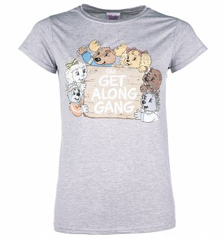 Women's The Get Along Gang Retro Logo Sport Grey T-Shirt Women's The Get Along Gang Retro Logo Sport Grey T-Shirt