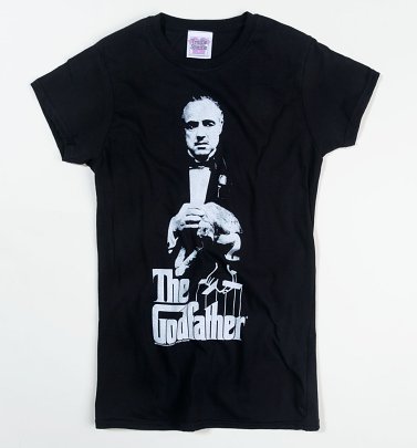 Women's The Godfather Don Corleone Black Fitted T-Shirt Women's The Godfather Don Corleone Black Fitted T-Shirt
