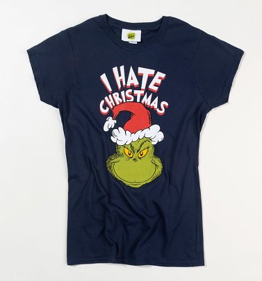 Women's The Grinch I Hate Christmas T-Shirt Women's The Grinch I Hate Christmas T-Shirt