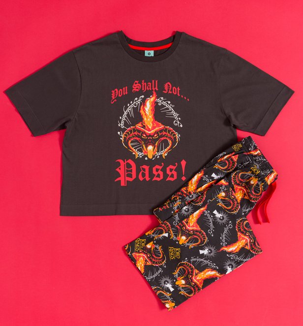 Women's The Lord Of The Rings You Shall Not Pass Wide Leg Pyjamas Women's The Lord Of The Rings You Shall Not Pass Wide Leg Pyjamas