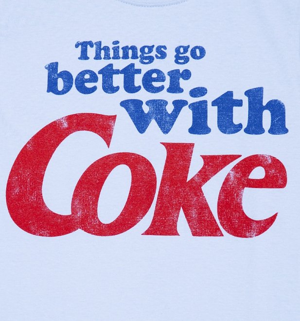 Women's Blue Things Go Better With Coke T-Shirt Women's Blue Things Go Better With Coke T-Shirt