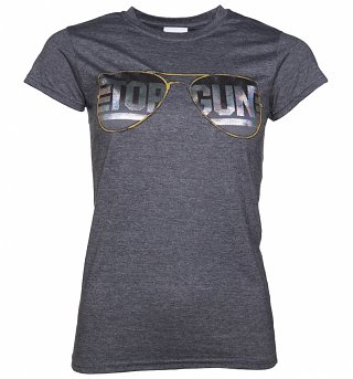 Women's Top Gun Aviators Holographic T-Shirt Women's Top Gun Aviators Holographic T-Shirt