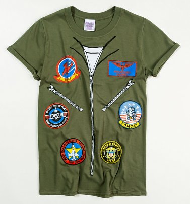 Women's Top Gun Flight Suit Rolled Sleeve Boyfriend T-Shirt Women's Top Gun Flight Suit Rolled Sleeve Boyfriend T-Shirt