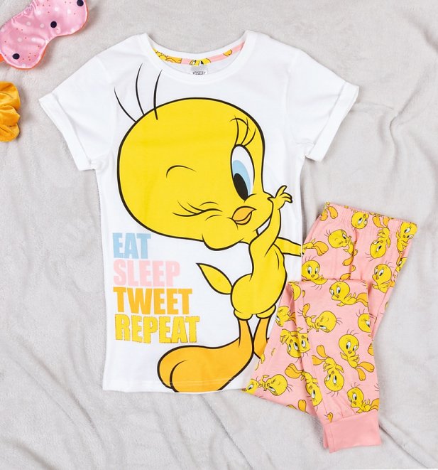 Women's Tweety Pie Eat Sleep Pyjamas