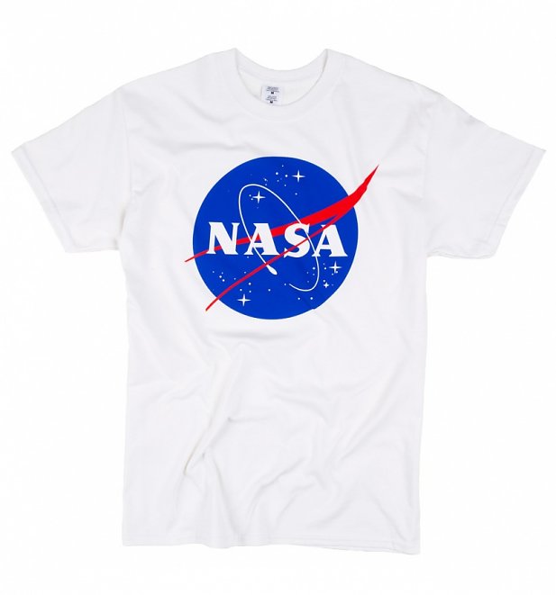 Women's White NASA Boyfriend T-Shirt Women's White NASA Boyfriend T-Shirt