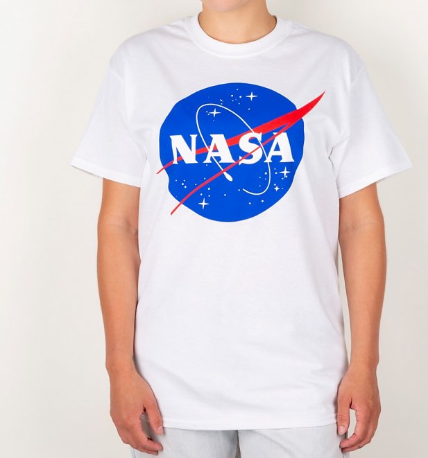 Women's White NASA Boyfriend T-Shirt Women's White NASA Boyfriend T-Shirt