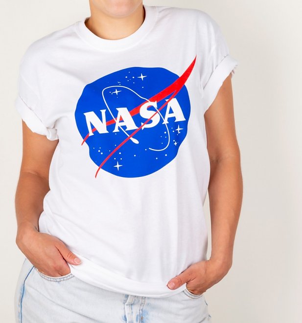 White NASA Boyfriend T-Shirt