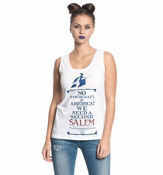 Women's White No Witchcraft Fantastic Beasts Vest Women's White No Witchcraft Fantastic Beasts Vest