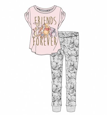 Women's Winnie The Pooh Friends Forever Pyjamas Women's Winnie The Pooh Friends Forever Pyjamas