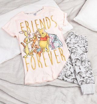 Women's Winnie The Pooh Friends Forever Pyjamas Women's Winnie The Pooh Friends Forever Pyjamas