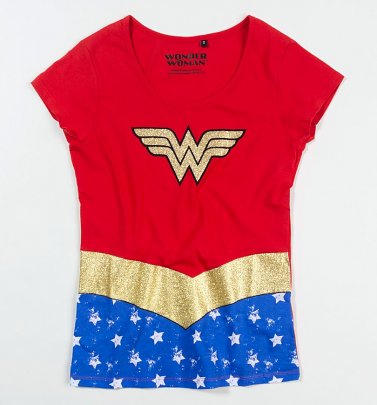 Women's Wonder Woman Costume T-Shirt Women's Wonder Woman Costume T-Shirt
