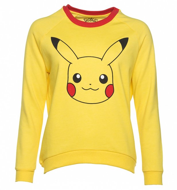 Women's Yellow Pokemon Pikachu Sweater