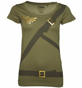 Women's Zelda Link Costume T-Shirt Women's Zelda Link Costume T-Shirt