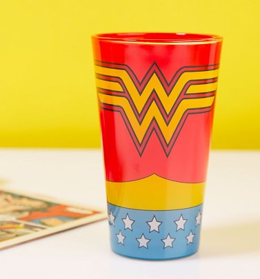 Wonder Woman DC Comics Costume Glass Wonder Woman DC Comics Costume Glass