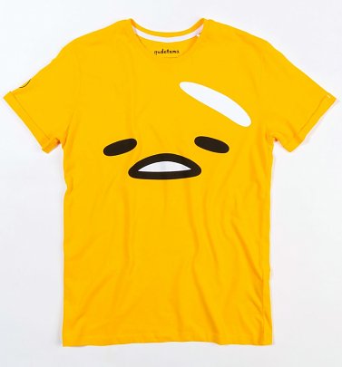 Yellow Gudetama Face T-Shirt with Back Print from Difuzed Yellow Gudetama Face T-Shirt with Back Print from Difuzed