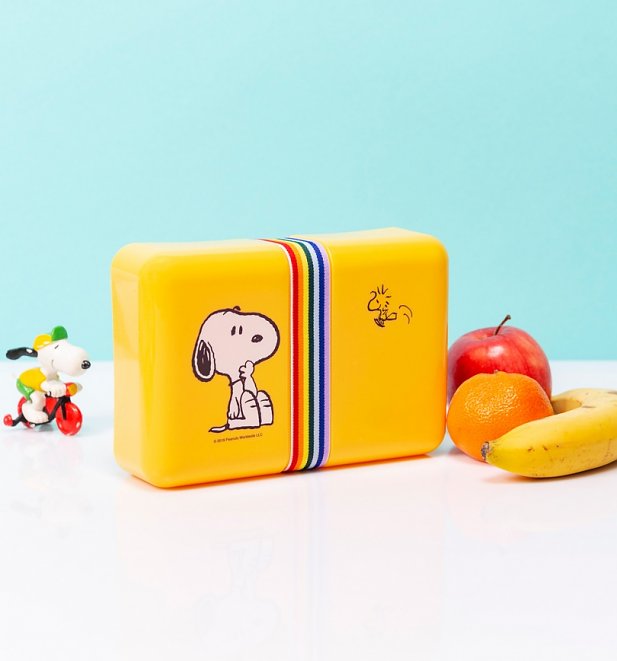 Yellow Retro Peanuts Lunch Box