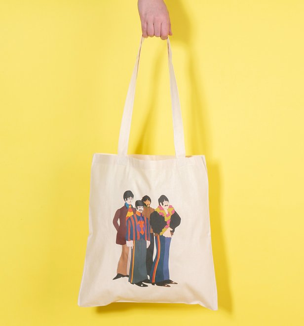 Yellow Submarine Beatles Group Tote Bag Yellow Submarine Beatles Group Tote Bag
