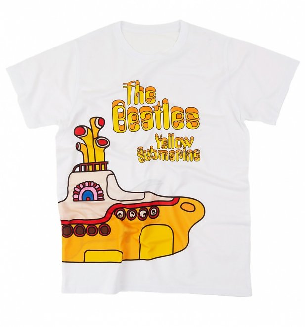 Yellow Submarine Wrap Around Print T-Shirt Yellow Submarine Wrap Around Print T-Shirt